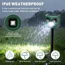 Ultrasonic Animal Repeller with LED Strobe Lights