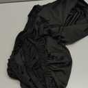Cocktail Fitted Spandex Stretch Square Table Covers Caps Elastic Square Tablecloth Black Table Topper 42x42 Inch