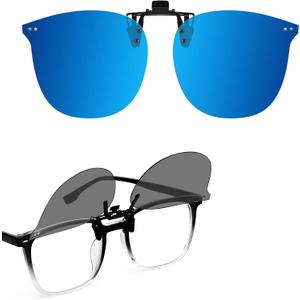 Trysee Polarized Clip on Sunglasses Over Prescription Glasses UV400 Protection (Including Non-flip Up & Flip Up) TS-CO-3167