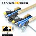 Delamu 157in Cord Hider, Cord Cover Wall Cable Management, Paintable Wire Cover for Cords, Cable Hider Raceway Kit, Cable Cover Concealer, Wire Hiders for TV on Wall, 10 X L15.7 W1.18 H0.6in, Beige