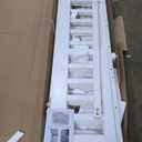 Ball & Cast Full Size Montessori Toddler Floor Bed with Canopy and Roof,Wooden House Beds Frame for Kids,Montessori Floor Bed Frame for Girls Boys,Bedroom,Playroom,No Box Spring Needed,White