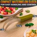 2 x 2-in-1 Watermelon Slicer Cutter Tool, Stainless Steel, Cubes and Slices
