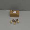 BlueStars G45 E26 Edison LED Filament Globe Bulb 120V 5W (60 Watt Equivalent), 2700K Warm White Light 550lm Non-Dimmable for Indoor Outdoor Holiday Home Decoration - 3 Packs