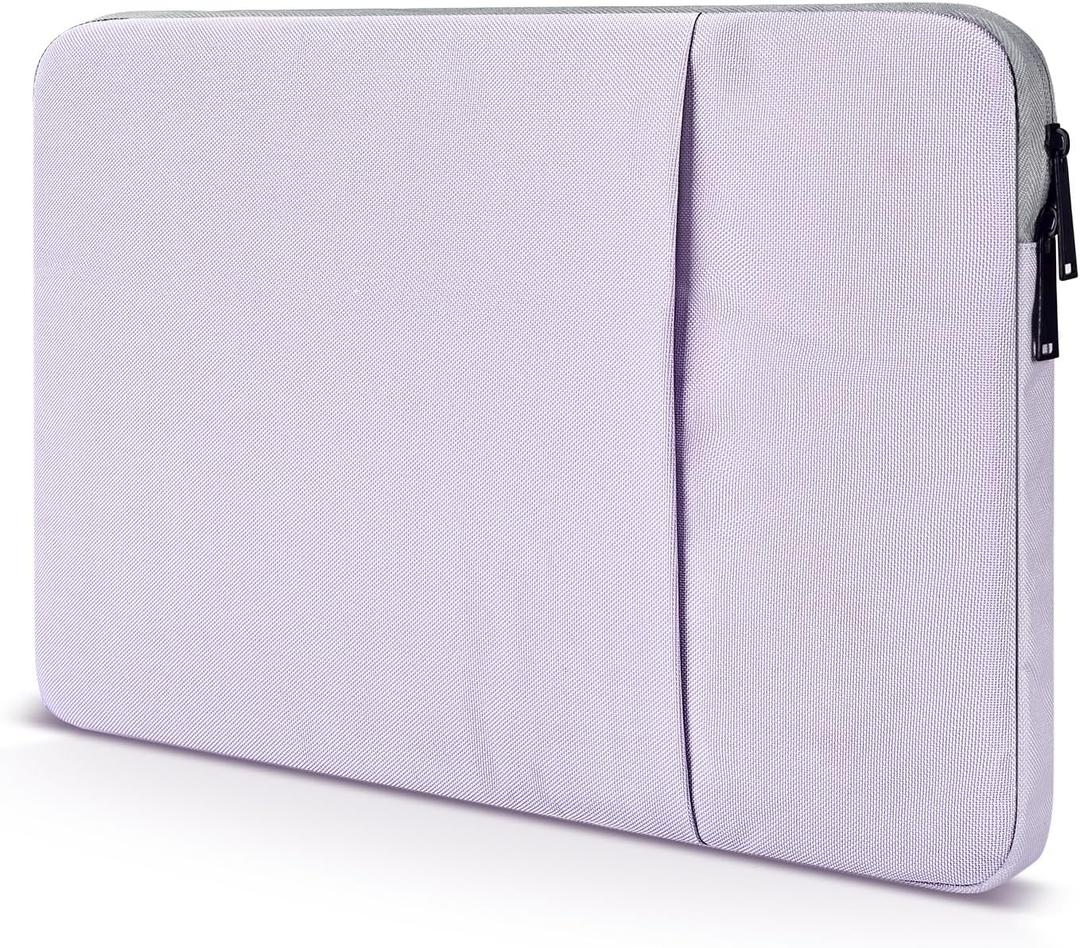 CaseBuy MacBook Air 15 inch Sleeve Water-Resistant Protective Case for 2025 2024 MacBook Air 15 M2 M3 M4 Chip A2941 A3241 Laptop Carrying Case Cover Slim Traveling Accessories Bag -Purple