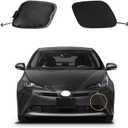 Car Front Bumper Tow Hook Cover Compatible with Toyota Prius 2019 2020 2021 2022 Trailer Cover Cap 52128-47910 Small Lid Towing Eye Cap Unpainted (Unpainted left Driver Side)