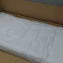 KONGKUNI Outdoor Privacy Screen, 3 ft W x 6 ft H Metal Decoative Privacy Screen Panel Freestanding, Privacy Fence Panels for Outside Patio Garden Backyard (White, Coin)