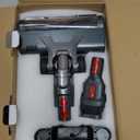 Cordless Vacuum Cleaner, 600W/50KPA, 70 Mins Runtime Self-Standing Stick Vacuum, Vacuum Cleaners for Home with Anti-Tangle Brush, Smart Display, 1.8L Cup Vacuum for Pet Hair/Carpet/Floor (Red)