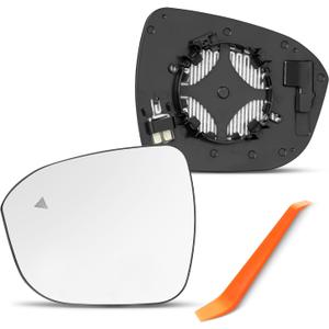 Compatible with BSD Nissan Rogue Driver Side Mirror, 2021 2022 2023 2024, Left Side Mirrors Replacement Glass with Blind Spot Indicator, Power Heated