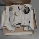 Nightingale Baby Washcloths, Rayon from Bamboo Baby Clothes Organic Wash Cloths with Cotton, Newborn Bath Essentials, Burping Cloths for Babies, Face Towels Reusable 12"x12" (Feather) 6 Pack