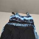 Zando Plus Size Tankini Swimsuits for Women Swim Suits for Women 2025 Two Piece Swimsuit Womens Tankini Bathing Suits Tummy Control Bathing Suit Top with Shorts Light Blue Stripe, 3XL