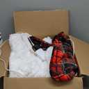 OCTROT Red Christmas Heated Blanket Electric Throw 50X60, Heating Throw Gift with 10 Heating Levels & 8 Hours Auto Off, Plaid Checkered Sherpa Blanket Warmer for Adults, Couch Bed Office Use