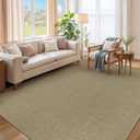 Easy Jute Rug 6x9 Natural Rugs: Washable Woven Area Rug Non Slip Non Shedding Indoor Outdoor Carpet for Living Room Bedroom Dining Room Farmhouse Patio (6'x9' Natural)