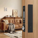 Pocket Door Lock, Sliding Door Locks, barn Door Locks，Pocket Door Hardware，Sliding Door Hardware，Hidden Handles, for Doors 1 3/8" to 2 2/8" Thick (Black, Privacy Type)