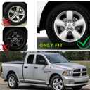 Wheel Skins Compatible with Dodge Ram Pickup 1500 2013 2014 2015 2016 2017 2018 Wheel Covers; 20 inch; Set of 4 Packs; Glossy Black