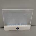 Book Light, Rechargeable Clear LED Flat Book Lights for Reading in Bed at Night with 3 Colors & Timer, Dimmable Panel Plate Book Lamp Full Page Light, Bookish Gifts for Women Readers Kids Book Lovers (White)