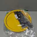 Bucket Lid Mouse Trap Metal 5 Gallon Bucket lid,Strong Metal Material That Cannot be Bitten, auto Reset, (1pack) (Black yellow)