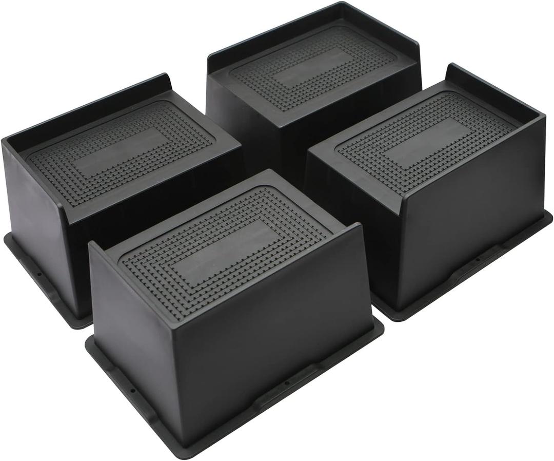 Bed Risers 6 Inch Heavy Duty, Oversized Furnitures Risers 6 inch Support 6000 lbs, Bed Table Rising Blocks, Fits for Couch, Sofa, Chair, Furniture Lifts 4 Pack