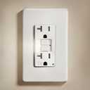 SURAIELEC 20Amp GFCI Outlet with Nightlight, Dusk to Dawn LED Night Light, GFCI Night Light Outlet 6000K, Tamper Resistant GFCI Elecrtical Receptacle, ETL Listed, Screwless Wall Plate, White, 1 Pack