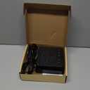 JACKYLED Alarm Clock with 4 USB Chargers Power Strip 3 Outlets 1700J Surge Protector Nightstand Dimmable Digital Clock with Dual Alarm and Snooze Function for Bedroom, Full Screen LED Display (Black)