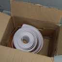 Flexible Baseboard Molding Trim, Self-Adhesive Design Vinyl Wall Base, Peel and Stick Rubber Wall Base Moulding Trim, 4inch(W) x 20feet(L), White