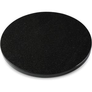 Black Marble Lazy Susan for Kitchen Counter, 16'' Marble Turntable for Dinning, Lazy Susan Organizer for Cabinet, Serving Rotation Spinning Tabletop Organizer Swiveling, Spice Rack Storage