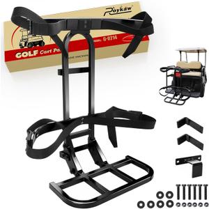 Roykaw Universal Golf Cart Rear Seat Bag Holder Compatible with EZGO/Club Car/Yamaha Golf Cart with Rear Seat Grab Bar, Upgrade 3rd Generation - Don't Occupy The Rear Seat/No Drilling Required