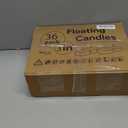 3 inch White Floating Candles 8-9 Hours Floating Candle for Centerpieces 36 Packs Unscented Floating Candles 3 Water Candles for Cylinder Vases, Pool, Wedding