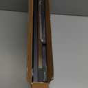 Yusong Narrow Side Table for Small Spaces, Small End Table with Magazine Holder, Skinny Slim Little Thin Table for Living Room, Bedroom, Sofa, Rustic Brown (16.5"W)