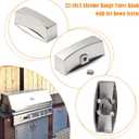 Chrome Knob Dial for Gas Control Valve, Fit for D-Shape Valve Stem Design Gas Control Valve Stove Range Oven Griddle Char Broiler - Replacement for Gas Stove Range Knobs (10 Pack)