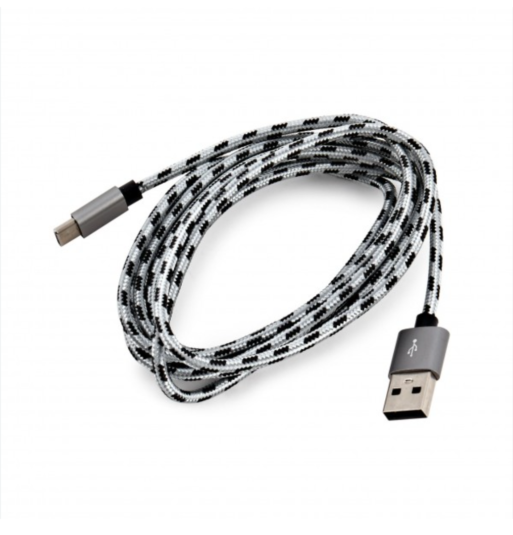 Charger Micro USB Cable - Black Rope