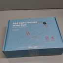 Red Light Therapy Belt for Back & Abdomen, 5000mAh Cordless Infrared Waist Wrap with Pulse/3-Mode Vibration Massage  Pain Relief, Muscle Relaxation & Circulation Boost, Ideal Gift for Mom & Dad (48-inch (01), Deep Blue)