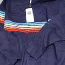 ECOWISH Women's Sweater Rainbow Colorful Striped Sweaters Long Sleeve Crew Neck Color Block Casual Pullover Blouse Tops S