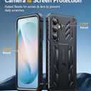 FNTCASE for Samsung Galaxy S26+ Plus Case: with Kickstand | 2 Front Frames | Built-in Screen Protector Military Grade Drop Proof Protection Rugged Protective Phone Case for S26 Plus 6.7 Inch Black