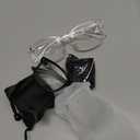 Gaoye Eyewear Frames for Men - Blue Light Blocking Square Glasses, Anti UV Ray Computer Gaming, Blue Blockers for Women (Black & Transparent)