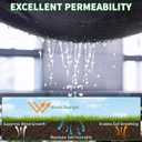 4FT X 328FT Garden Weed Barrier Landscape Fabric Heavy Duty Ultra Thick Premium Weeds Control Mat Ground Cover Weed Block Gardening Mat, 20 Ground Stakes Included