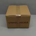 Wooden Kitchen Utensils Holder with 3 Compartments, Large Wooden Large Utensil Caddy Organizer for Counter, Utensil Organizer for Kitchen Countertop, Cooking Utensil Crock for Silverware Spoon Spatula