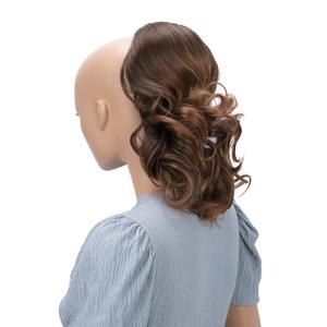 CAISHA 12" Hair Piece Braid Ponytail Extension Voluminous Wavy Brown Mix PH7