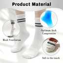 Pilates Yoga Non-Slip Socks Fit Hospitals, Yoga Studios, Outdoor. Gifts For Ballet Dancers, Seniors, Dears. (White)