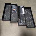 Slim Storage Cart 4 Tier, Bathroom Organizer Rolling Utility, Mobile Shelving Unit Slide Out for Office, Kitchen, Laundry Room & Narrow Places, Black