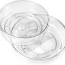 2 Pack, Lazy Susan Organizer for Cabinet, 12 Inch &10 Inch Lazy Susan Turntable for Fridge, Pantry Organization and Storage, Kitchen Spice Rack, Bathroom, Vanity, Countertop, Under Sink and Table