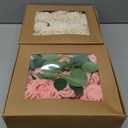 100 Pieces Artificial Foam Rose Flowers Faux Bouquet with Leaves and Stems for DIY Wedding Bouquets Centerpieces Bridal Shower Party Valentine Home Decorations(Pink, Champagne)
