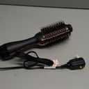 Hair Dryer Brush Blow Dryer Brush in One, Upgraded 4 in 1 Hair Dryer and Styler Volumizer with Negative Ion Anti-frizz Ceramic Titanium Barrel Hot Air Hair Straightener Brush (Rose Gold)