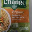 SEEDS OF CHANGE Organic Quinoa & Brown Rice with Garlic, Organic Food, 8.5 OZ Pouch (8.5 Ounce (Pack of 1)), BB Date: 10/25