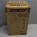 JOYMOOP Microfiber Flat Mop and Bucket System, Mops for Floor Cleaning and Wall Cleaner, Hardwood, Tile, Laminate, Vinyl Floors, Smooth Walls, and Glass Windows - 50" Flat Mop+1 Microfiber Pad [White]