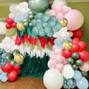2 x Christmas Balloon Garland Arch Kit 189pcs Red Pink Martini Blue Bean Green White Gold Balloons for Xmas Baby Shower Birthday Party Decoration