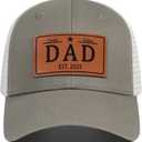 New Dad Gifts Fathers Day Hats First Time for Men,2026 DAD Cap (One Size, 2025/Grey/White)