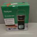 Tastyle Single Serve One Cup Coffee Maker, for K Cups and Grounds, Mini Coffee Maker with Portable Handle, 6 to 12 Oz Brew Size, for Travel, Camping, Office, RV and Dorm, 120V, Black and Gold