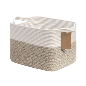 NaturalCozy 13x15x13 Kallax Storage Cubes Bins, 6 Pack | Cotton Rope Cube Storage Bin Woven Baskets for Organizing | Kallax Insert Storage Baskets for Shelves Organizer, Kids Toy, Closet Baby Nursery