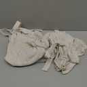 jinchan Tie Top Linen Kitchen Curtains Over Sink 36 Inch Length Tier Curtains Farmhouse Rustic Small Cafe Curtain for Bedroom Living Room Bathroom Half Window Light Filtering Privacy 2 Panels Crude (Verona Curde)