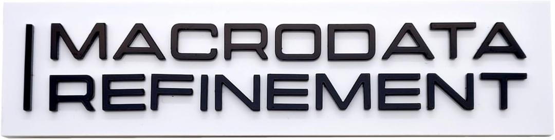 Macrodata Refinement Wall Sign - Perfect For Bedrooms, Office and Walls With Adhesive